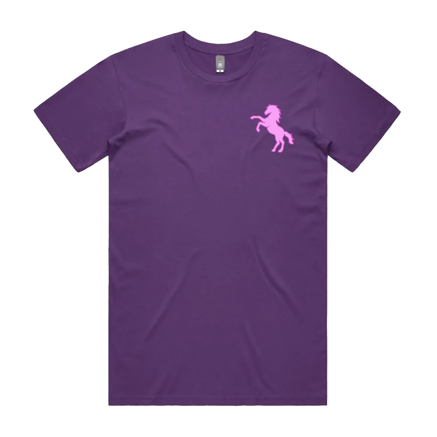 Purple front flat lay