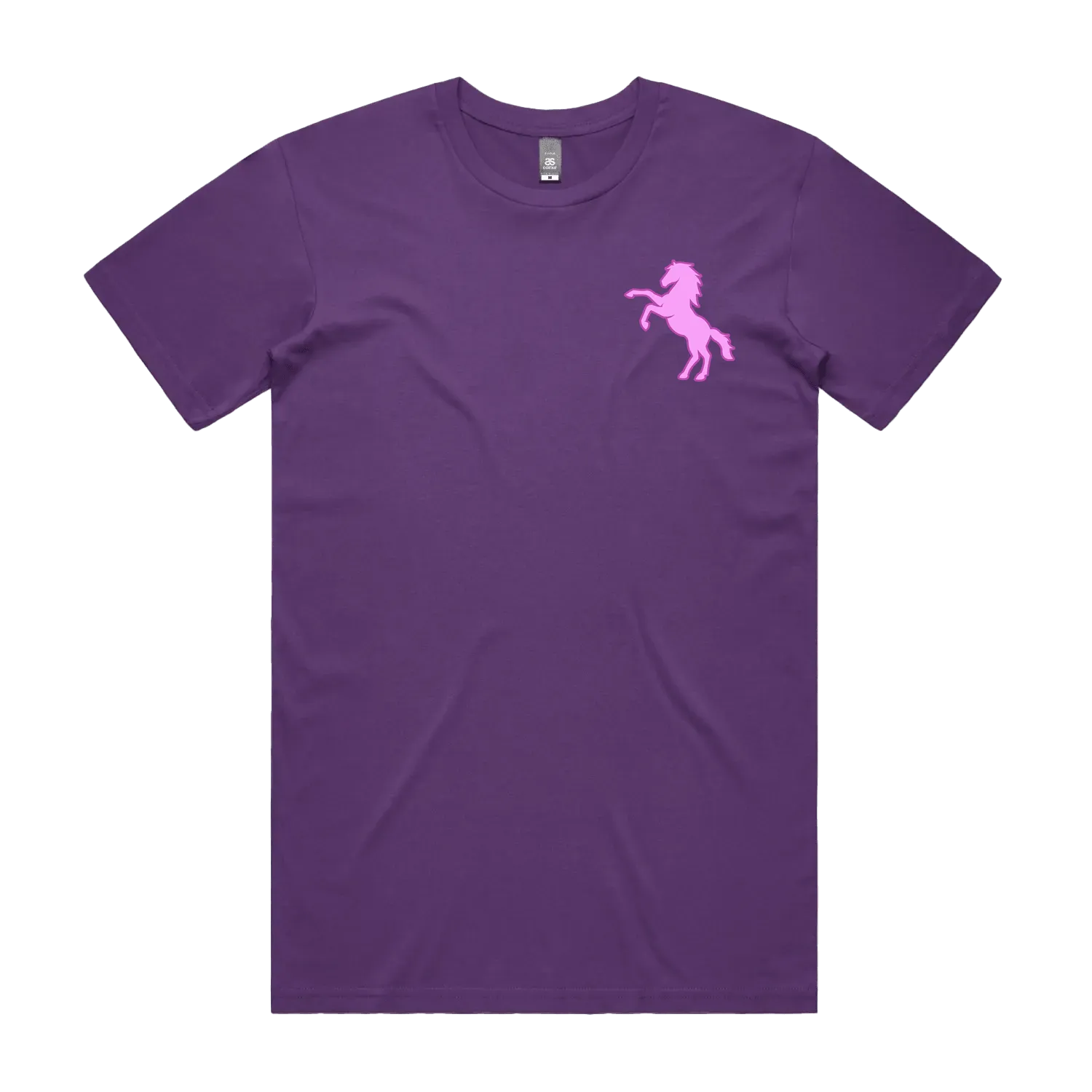 Purple front flat lay