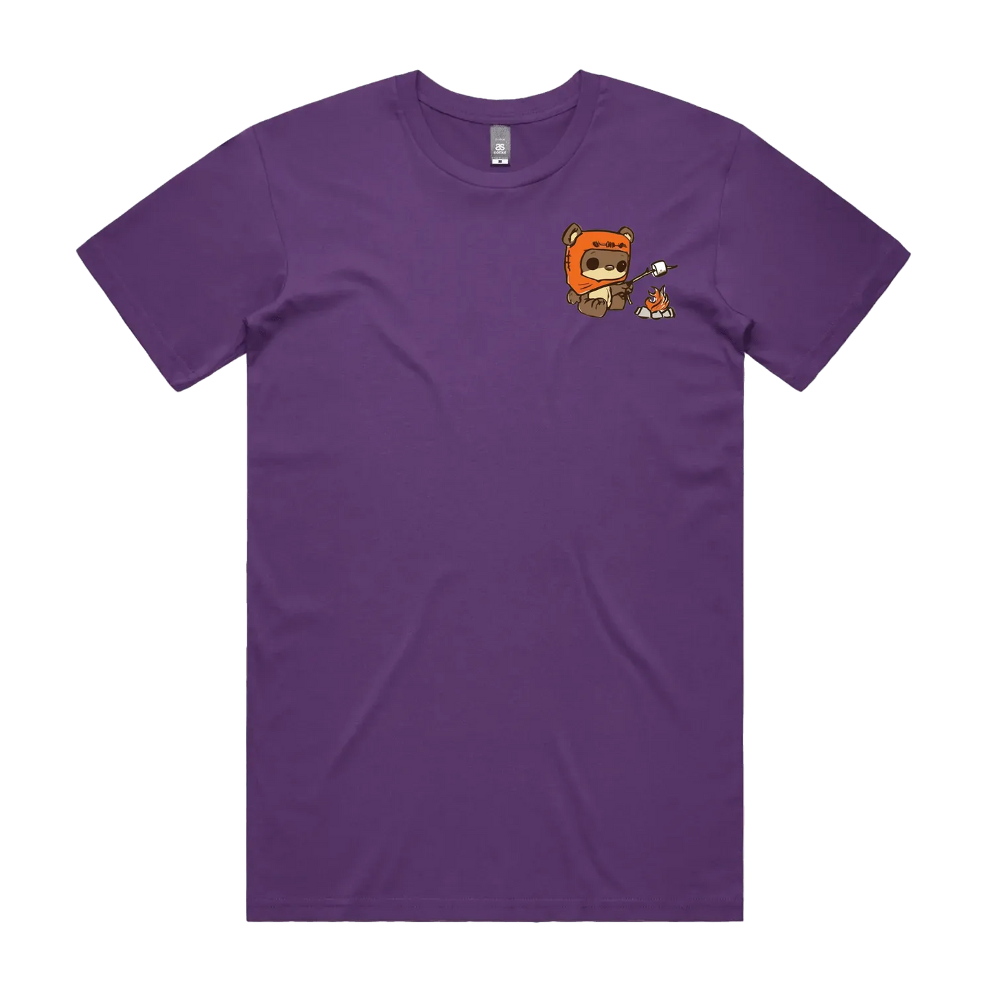 Purple front flat lay