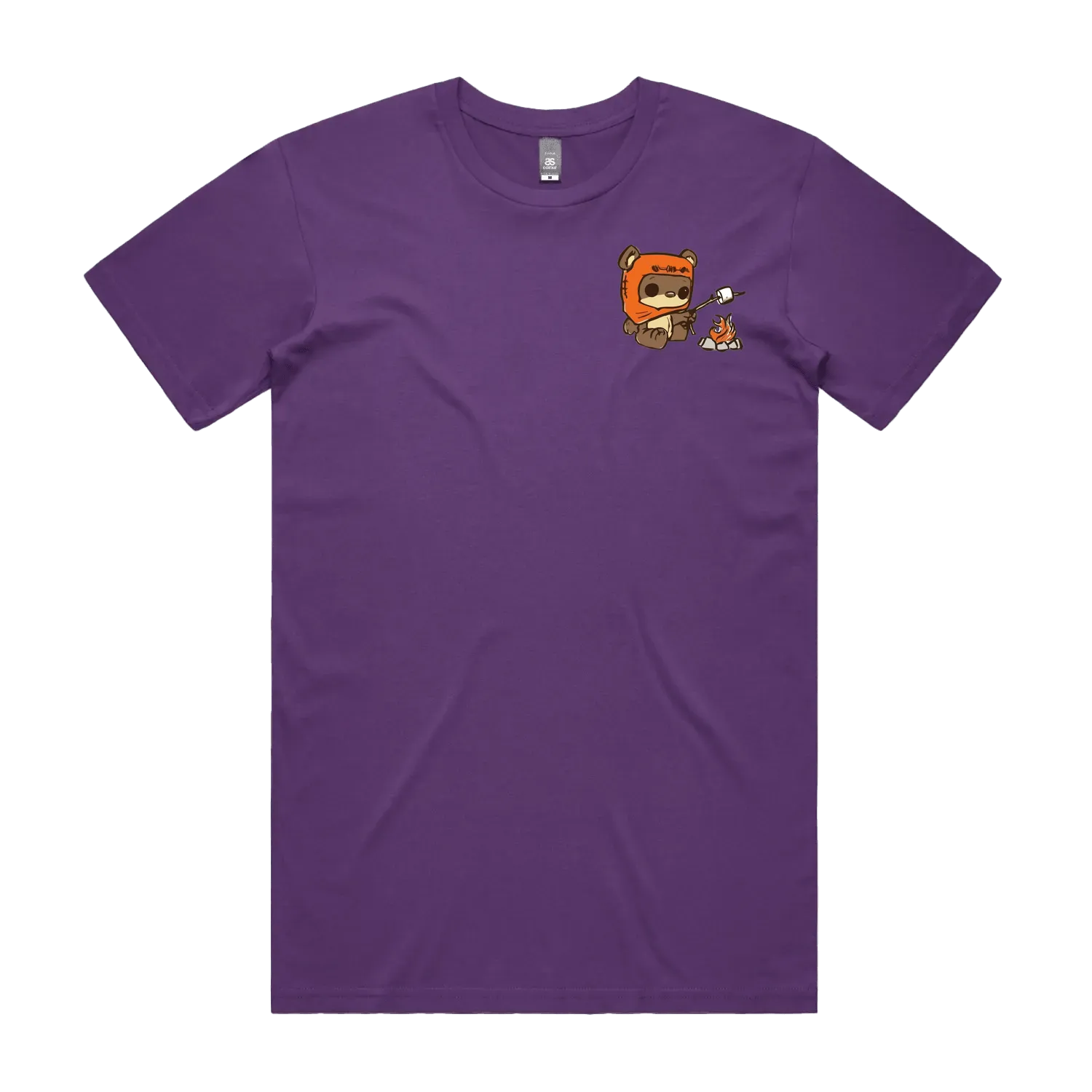 Purple front flat lay