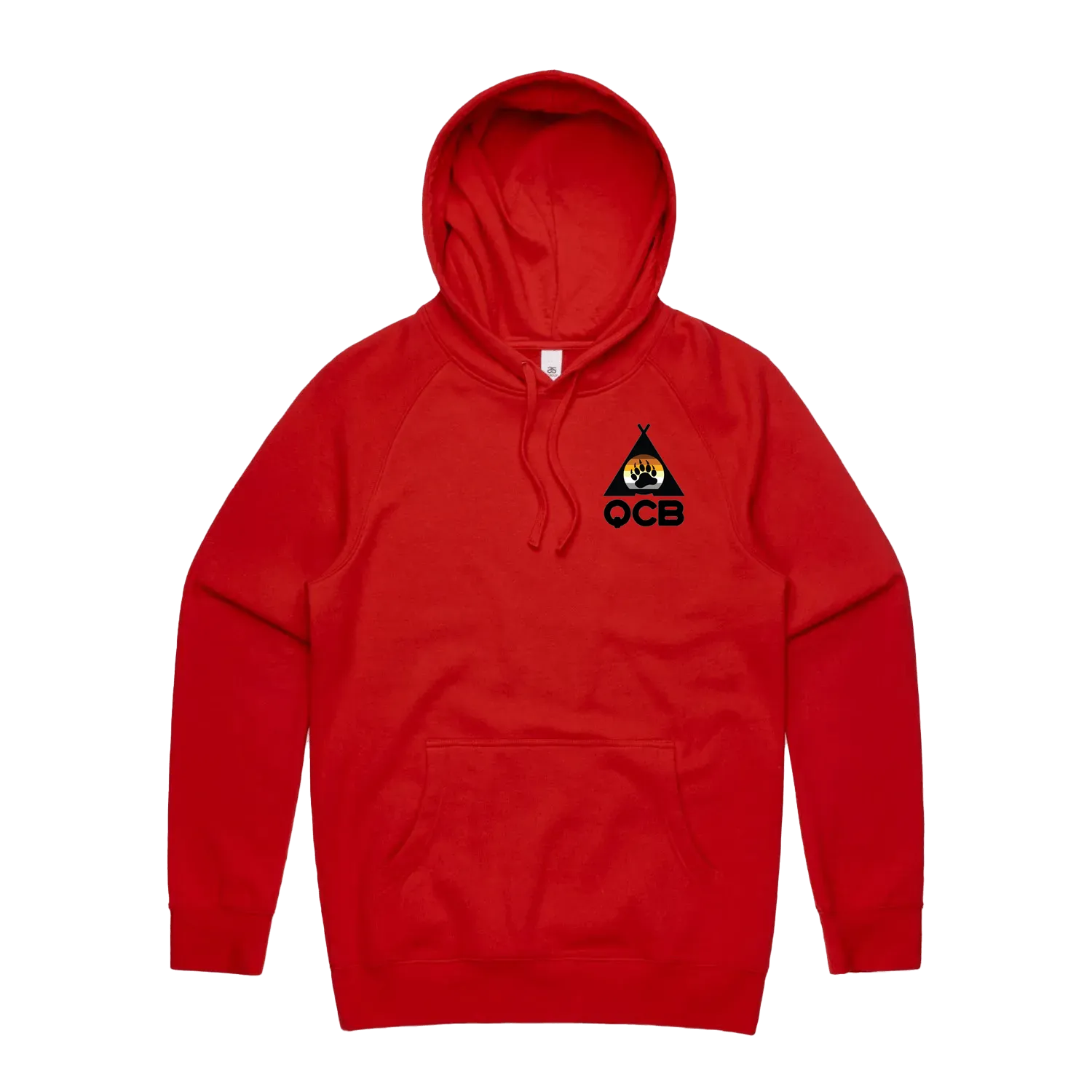 Red front flat lay