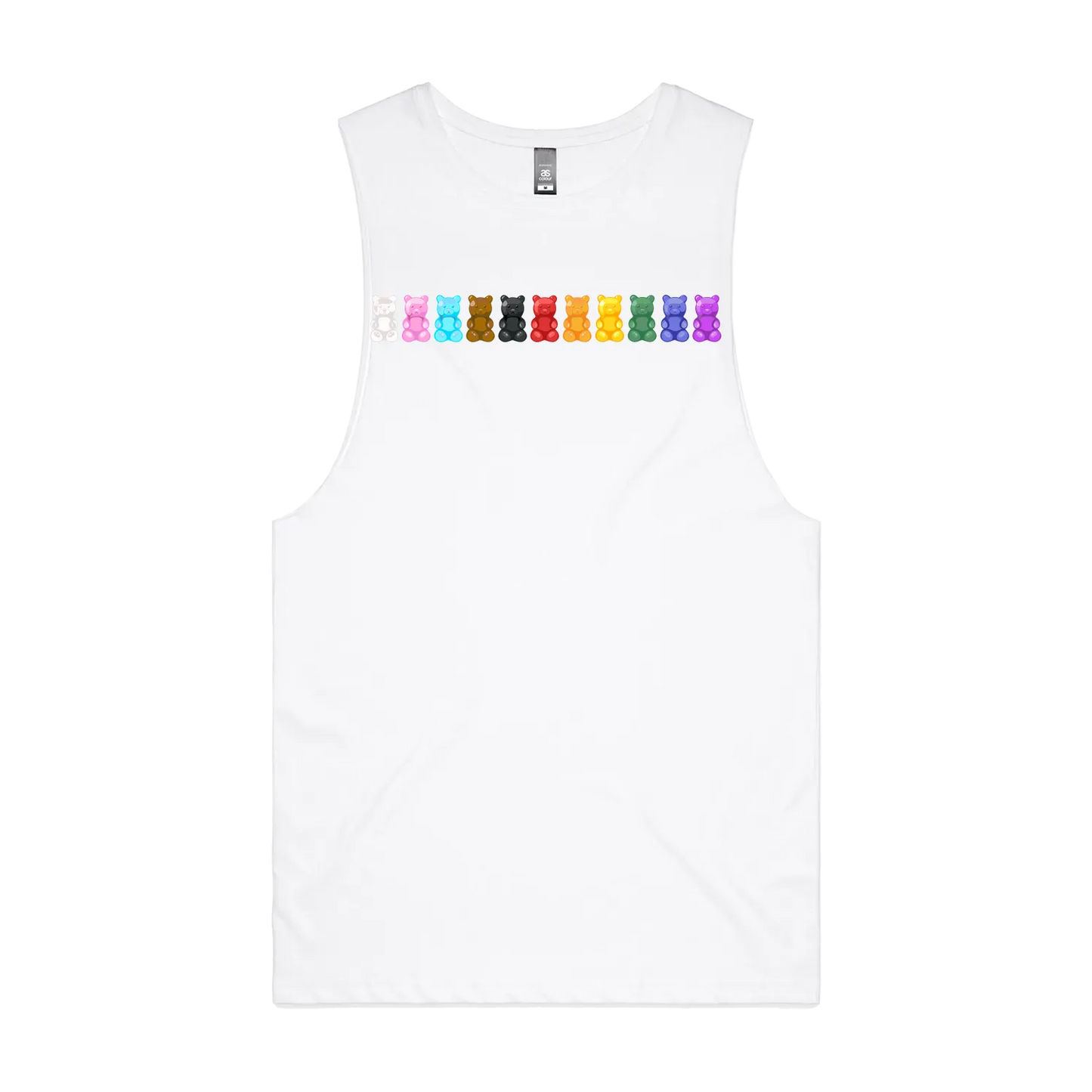 White front flat lay