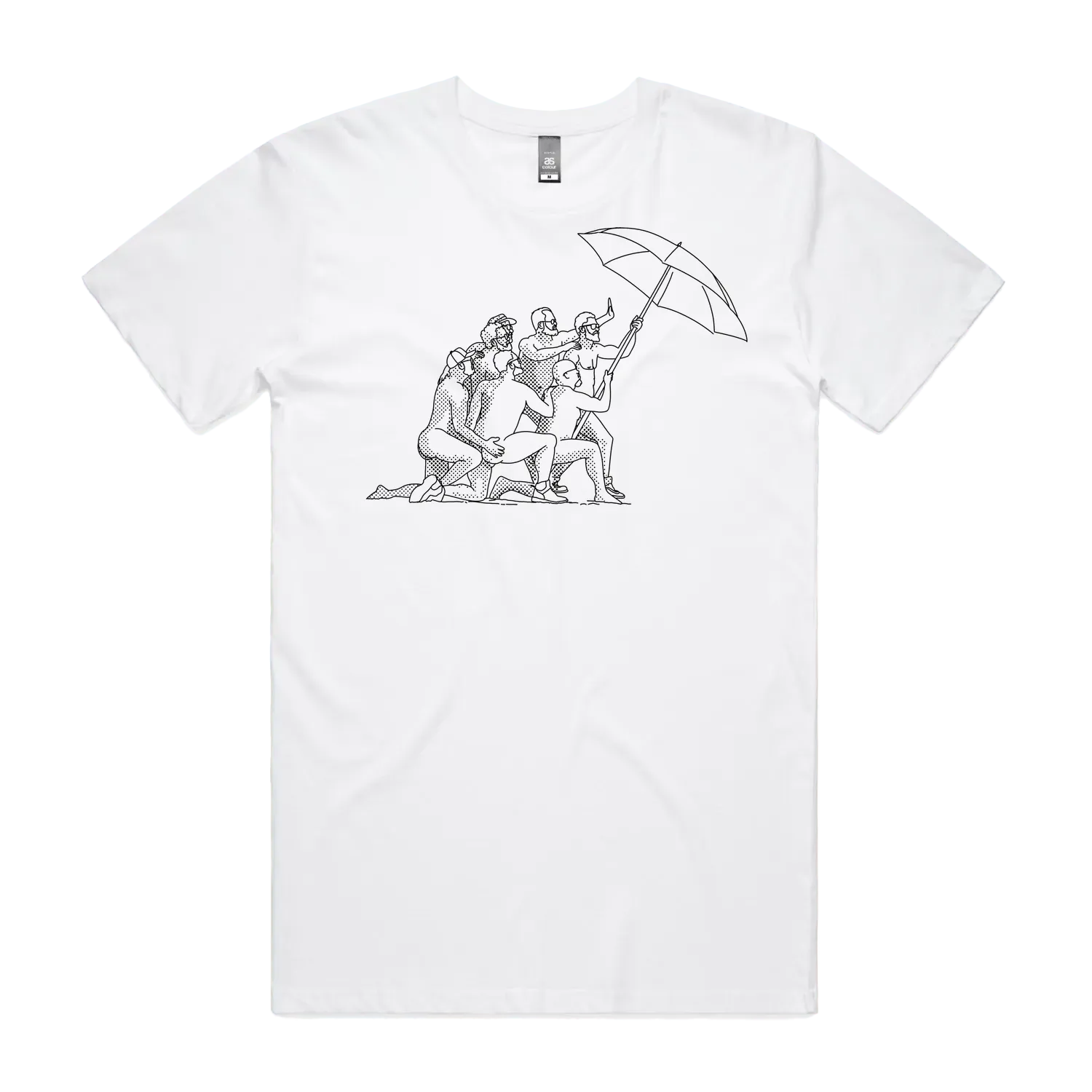 White front flat lay